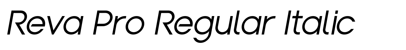 Reva Pro Regular Italic